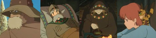 Yupa, Jihl, Obaba, Nausicaa y Teto